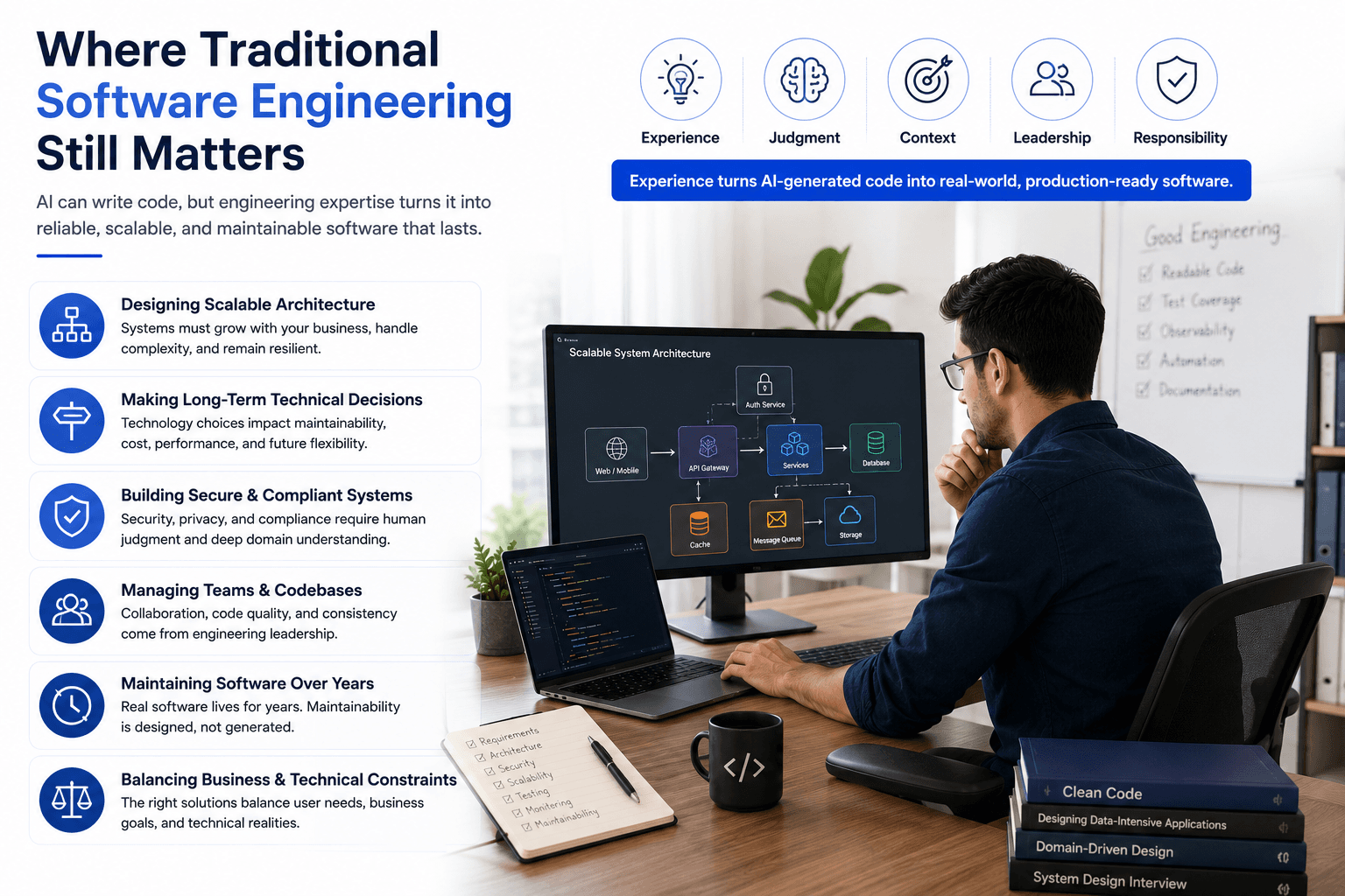 While AI coding assistants have become remarkably capable, building production-grade software requires far more than generating code.